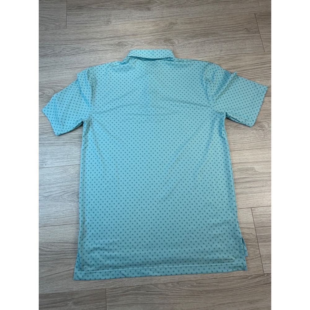 Turtleson Mens Small Blue Belfair Country Club Performance Golf Polo‎ Shirt